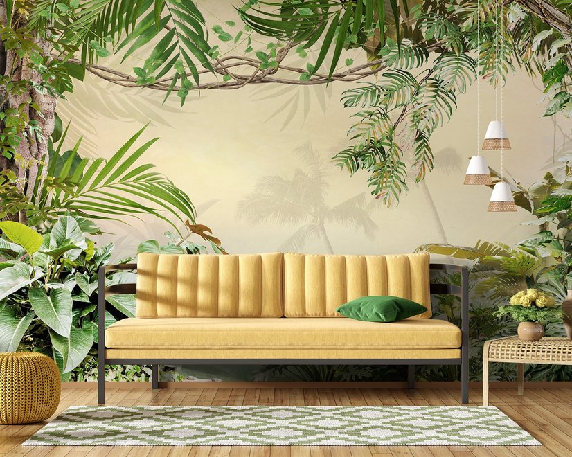 Magical Tropical Rainforest Wallpaper Mural