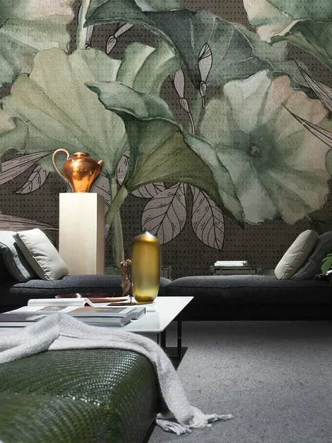 Lotus Leaf Wallpaper Mural