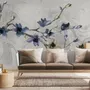 Retro Magnolia Blossom Wallpaper Mural