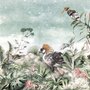 Vintage Historische Paradiesvogel Kunst Fototapete