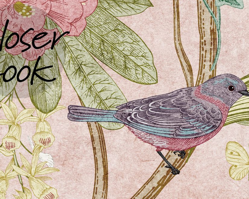 Colorful Chinoiserie Floral Wallpaper Mural